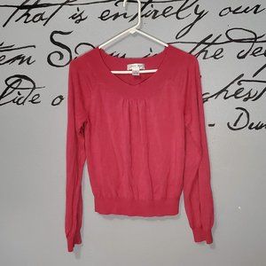 Judith Hart Vintage Pink Scoop Neck Sweater, XL